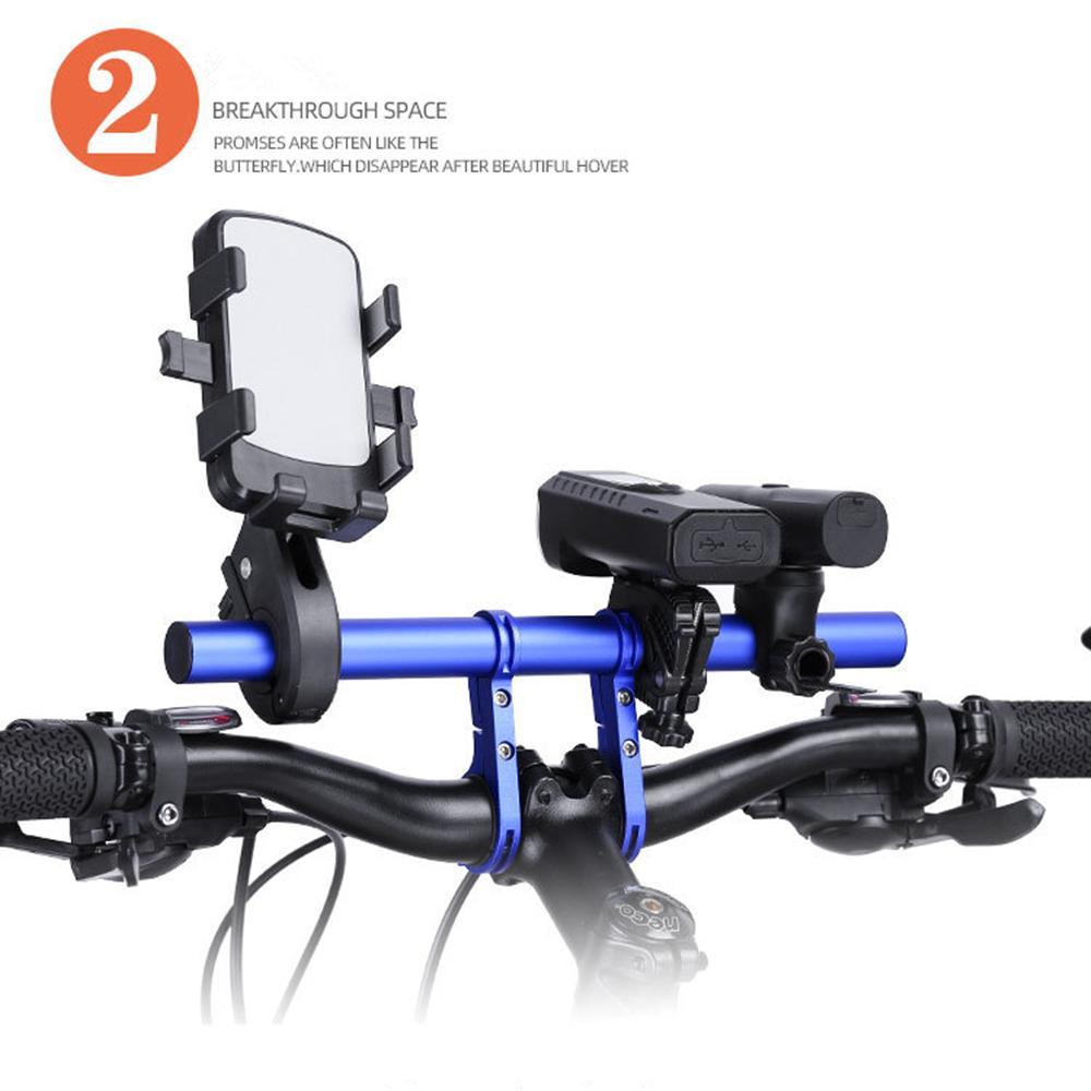 30cm Bicycle Handlebar Extended Bracket MTB Headlight Mount Extented Bar Road Mountain Bike Handlebar Extender Rack Parts