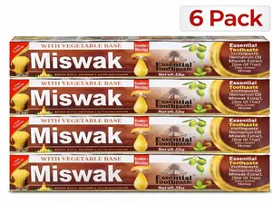 6 Pack Miswak Toothpaste UK Fluoride Free Vegan Toothpaste Herbal Toothpaste Natural Whitening Toothpaste Halal Oral Care Plant Based