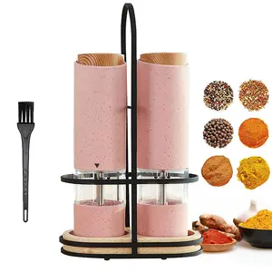 Electric Salt and Pepper Grinder, Battery Powered with LED Light, One-Handed Automatic Operation, Adjustable Coarseness, Creative Kitchen Gadget, Perfect Christmas Holiday Gift, Suitable for Grinding Pepper and Other Spices for Kitchen Seasoning.