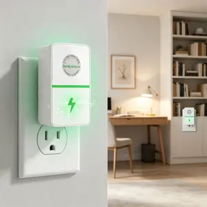 Power Plug Pro Energy Saver 2026 Updated Stop W Device - Intelligent Electricity-Saving Box, Smart Plug-In Power Factor Saver for Household Electrical Use