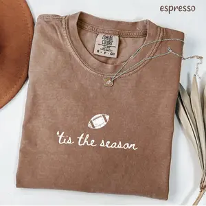 Comfort Colors Tis The Season T-shirt, Football Game Day Football T-shirt, Football Season Gift, Football Mom T-shirt, Trendy Gift For Her Or Him