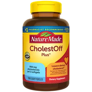 Nature Made CholestOff Plus® Softgels, 900 mg Plant Sterols & Stanols per Serving - Dietary Health & Nutrition Supplement
