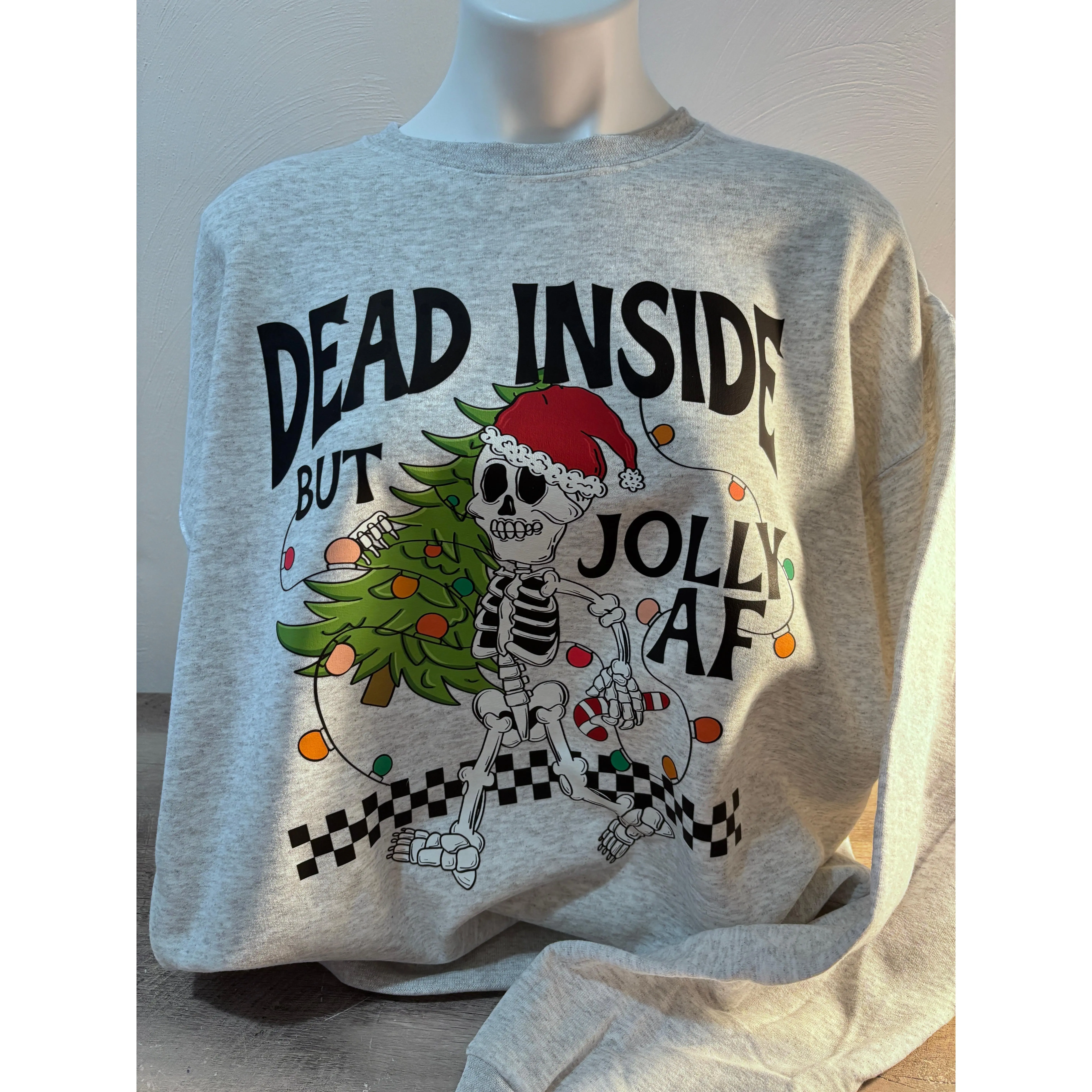 Jolly AF Skeleton Sweater for the Holiday Season