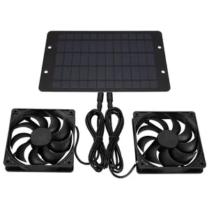 Solar Cooling Fan for Chicken Coops, Greenhouses & Pet Houses, Eco-Friendly Outdoor Cooling Solution, Energy-Saving Design, Ventilation Fan Booster