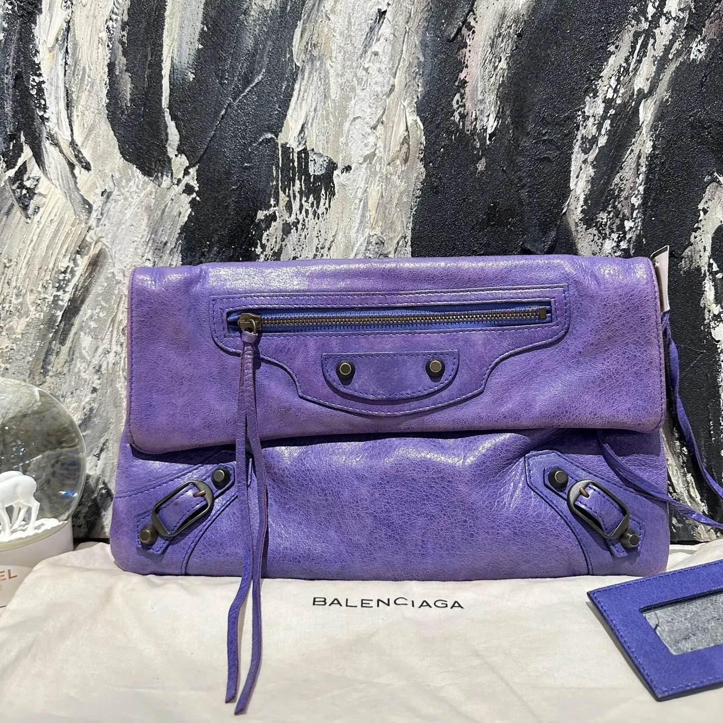 Pre-owned Balenciaga giant envelope clutch 14540