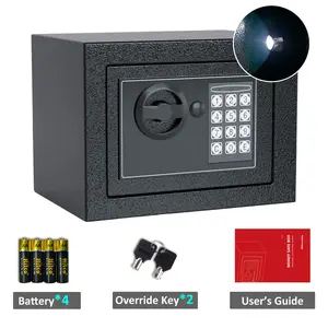 Limited-Time Deal: Compact & Versatile Safe – Perfect for Home & Office! 9x6.6x6.5 Inches, Includes Battery & Keys – Protect Your Valuables with Ease! box office hotel