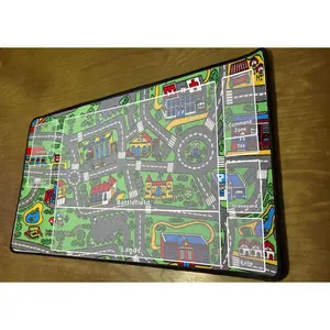 Magic on the Streets Zoned MTG Playmat With Commander Tax Designated Zone