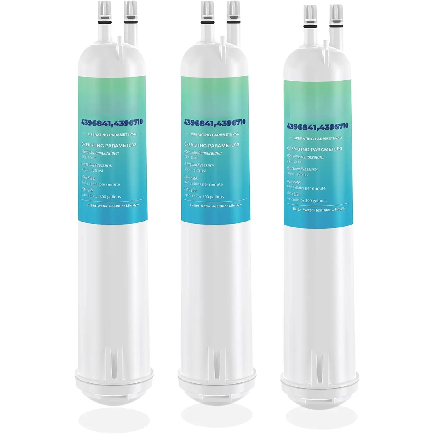 4396841 edr3rxd1Water Filter Replacement for whirlpool water filter, Water Filter Compatible with Everydrop Filter 3,kenmore 9030, 460-9083, 9083, 4396841, 4396710,3pack