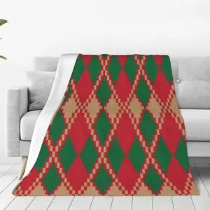 Christmas plaid blanket, soft, warm and comfortable, suitable for living room, bedroom, sofa blankets, gifts for friends, family , 50×60