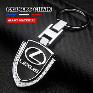 Lexus Car Accessories Keychain, Metal Shield Design, Durable & Stylish, Perfect Gift for Lexus Owners, Easy Installation