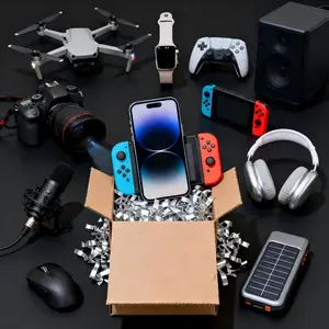 Surprise Blind Box Mystery Tech Blind Box randomSmartphone,USB Cable, Drone,wireless earphonesLaptopwireless Keyboard & 3C Extras!