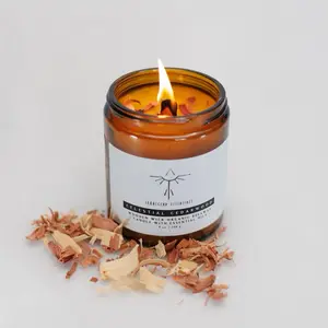 Organic Beeswax Candle with Essential Oils