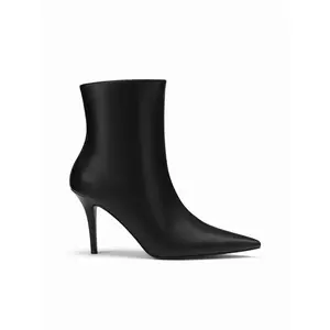 Cider POINTED TOE FAUX LEATHER ANKLE BOOTS
