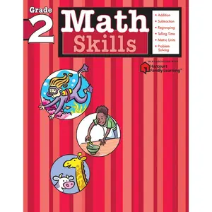 Math Skills: Grade 2 (Flash Kids Harcourt Family Learning)