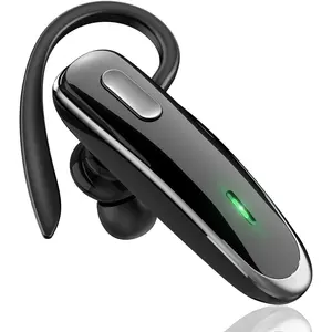 Bluetooth Headset V5.4 Wireless Bluetooth Earpiece with Built-in Dual ENC Mic 10Hrs Talk Time 180 Days Standby for Cell Phone Computer Mute Buttons Hands-Free Headphones for Trucker Driver Business