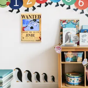 One Piece Anime Poster, Zoro & Luffy Character Art Print, Perfect Gift for Fans, High-Quality Wall Decor for Living Room & Bedroom