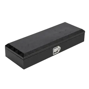 GARVEE Heavy Duty Aluminum Diamond Plate Tool Box Chest (Black, 34.5*13*6.5'')