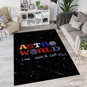 Astroworld Look Mom I Can Fly - Teen Room Decor Doormat