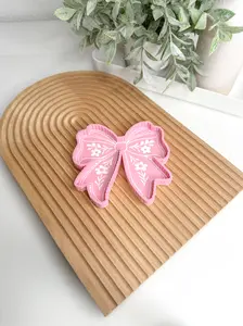 Floral Bow Tray Trinket Desk Organizer For Crafts & Office Space Organize Small Parts Paper Clips Beads Rhinestones Charms & Jewelry Pieces