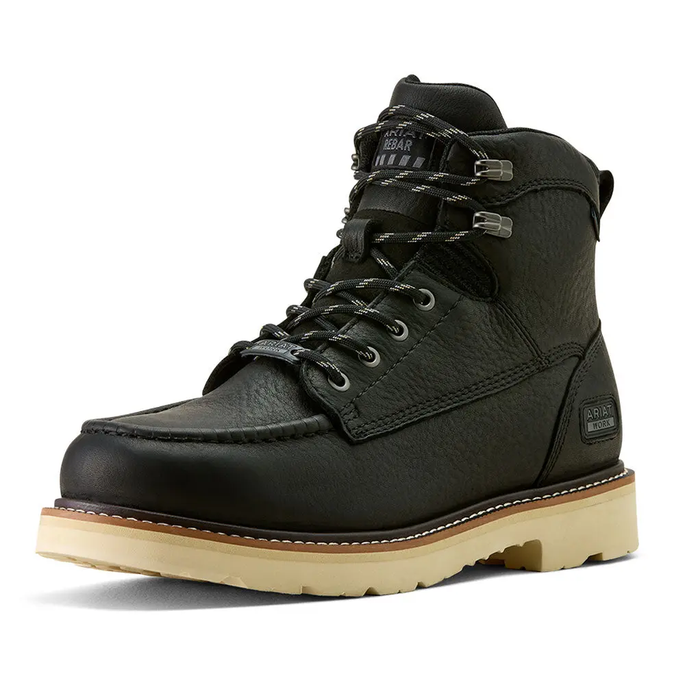 10063919 Ariat Men's Rebar Lift 6" Waterproof Work Boot - Black