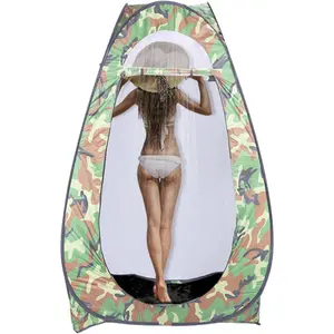 【Summervibes】Ubesgoo Pop Up Shower Tent, Instant Privacy Camping Changing & Toilet Tent, 6.23FT Portable Outdoor Shelter for Hiking Fishing Picnic Beach with Carring Bag 4 Stakes
