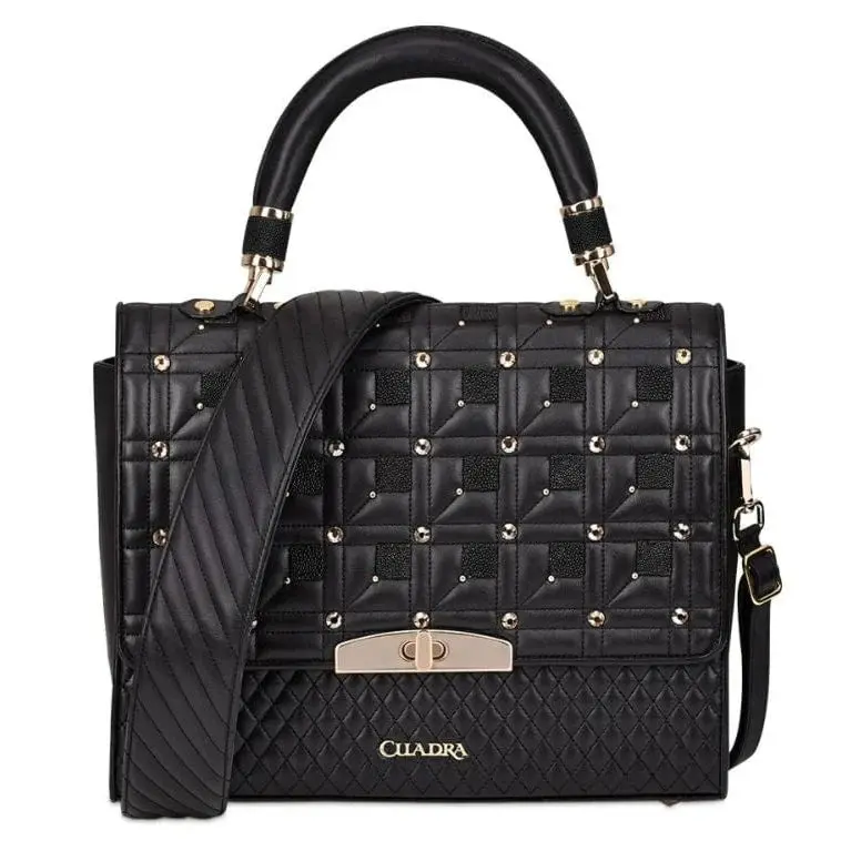 CUADRA Black Stingray Purse