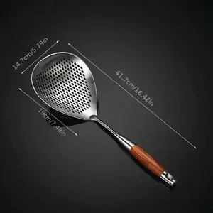 Stainless Steel Colander Skimmer - Large Kitchen Strainer for Pasta & Vegetables