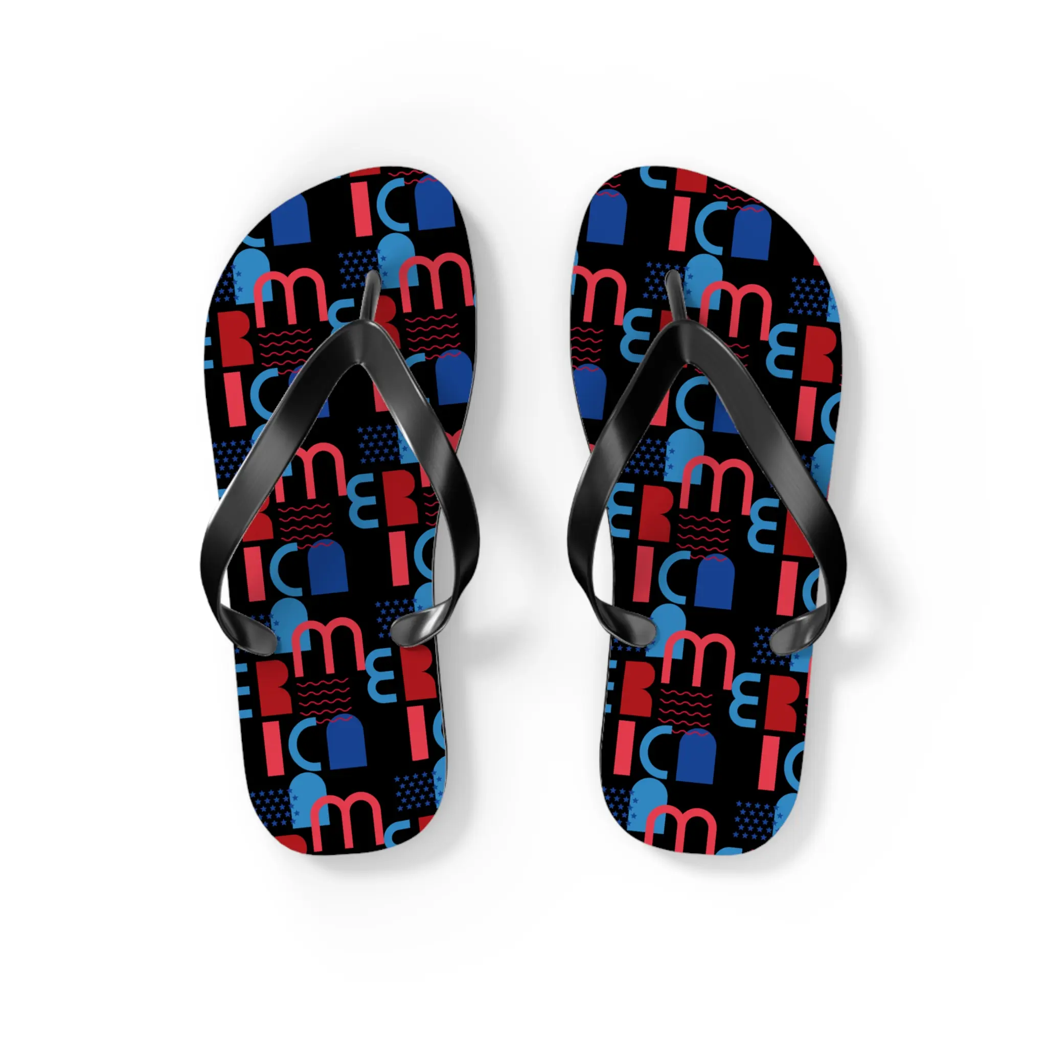 Men's Casual Bold Graphic Flip Flops - Polyester Suede Top, Lightweight Cushioning, Slip-Resistant Sole, Open Toed Sandals, Beach Poolside, Everyday Wear Footwear
