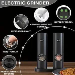 2 PC Dry Battery Electric Grinder, Battery Not Included, Versatile Grinding Tool for Home Use, Efficient and Durable Design（Battery not included）