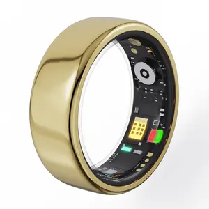 New smart ring heart rate blood oxygen sleep exercise step counting waterproof photo bluetooth ring Gold Plated Stainless Steel Unisex Ring Couple's Princess Cut Tungsten Rings ip68 activity tracker subscription fee