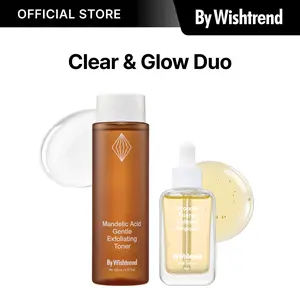 [By Wishtrend Official] Clear & Glow Duo | EXFOLIATING TONER & ANTIBACTERIAL AMPOULE, CLEAR SKIN FOR ACNE & BLEMISHES