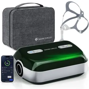 Portable Auto CPAP Machine with Quiet Operation for Sleep Apnea Relief, Full Accessories for Household Travel Use