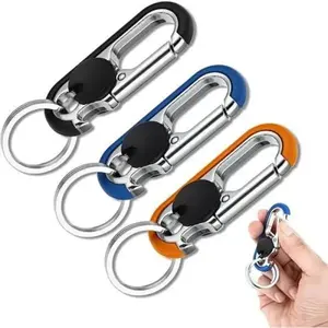 Men's and Women's Bottle Opening Keychain Multifunctional Stainless Steel Car Keychain Personalized Business Gifts