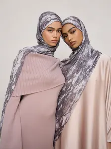 High-End Stone Texture Dye Print Silk Scarf, Gentle Aesthetic Multi-Purpose Shawl, Fashion Versatile Bandana, Simple Edge Headscarf