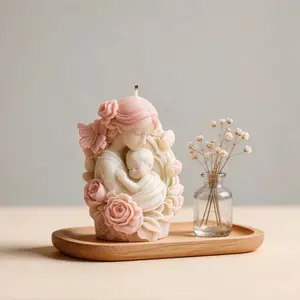 Gentle Motherly Love Silicone Mold, Resin Silicone Mold, Aromatic Home Decor, Romantic Ornament, Handmade Art Candle, Special Gift for Mom
