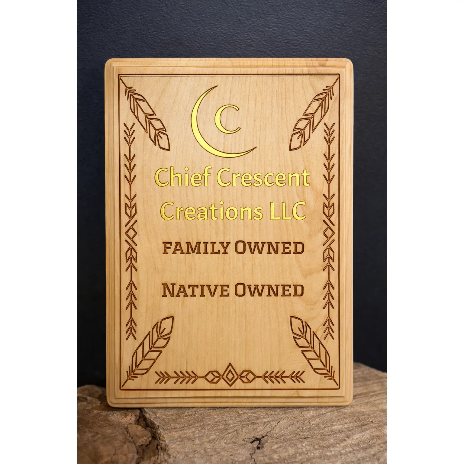 wooden plaque