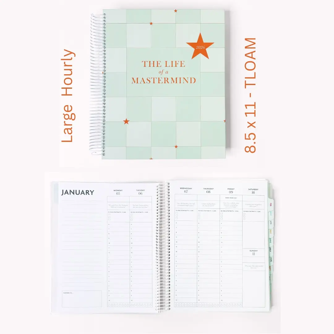 8.5 x 11 - Weekly Hourly - Laminate - TLOAM Cover