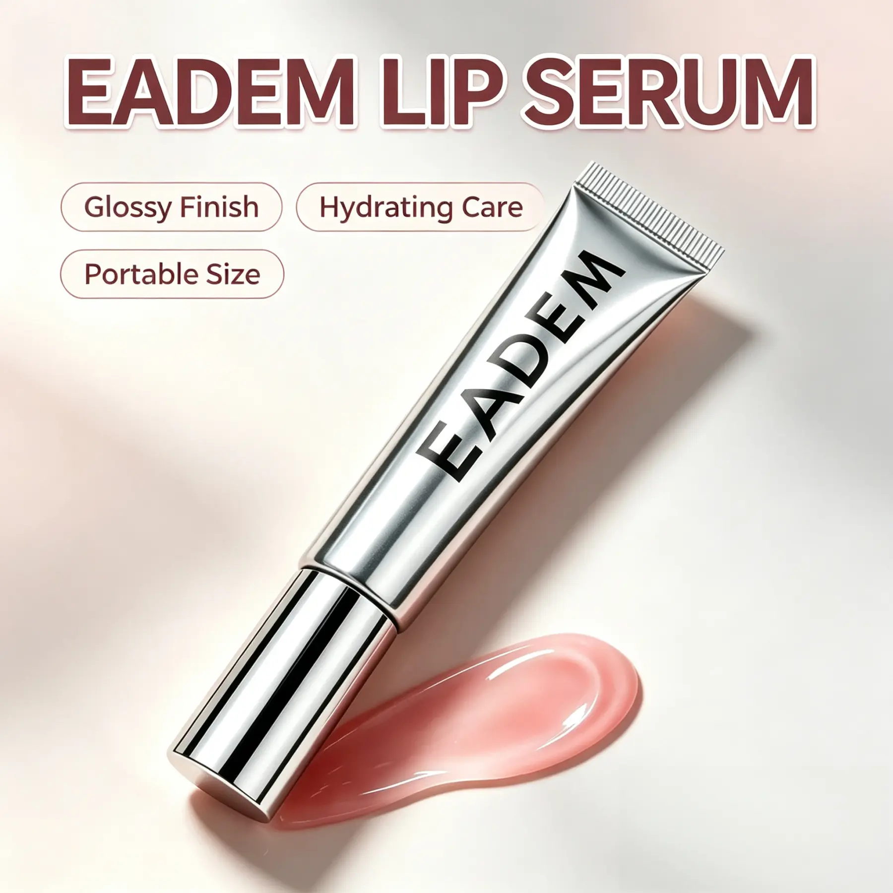EADEM Le Chouchou Vegan Glass-Gloss Lip Balm Butter Mochi (Butter Mochi)(Guava Fresca)- Intensive Hydrating Treatment for Dry, Cracked Lips, Non-Sticky High-Shine Softene Moisture Glossy
