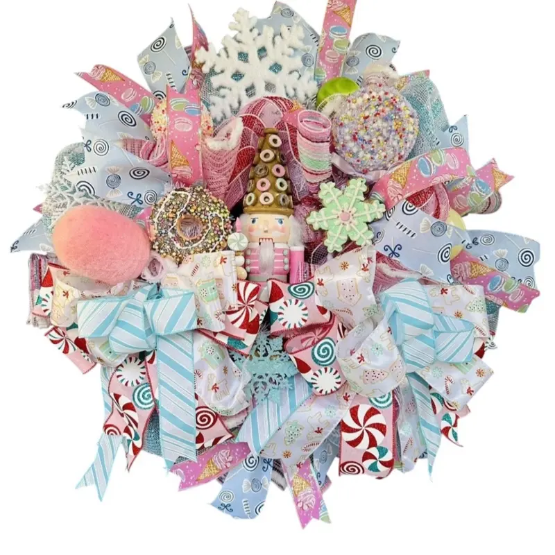 Candyland Wreath, nutcracker wreath, candyland decor Decor, nutcracker decor