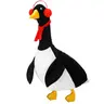 Christmas Penguin Porch Goose Outfit for 23 inch Plastic/ Cement Goose, Goose Costume Lawn Porch Goose Clothes for Outdoor Patio Yard Lawn Decoration