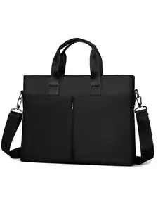 Men's Oxford Fabric Handbag, Large Capacity Laptop Bag, Business Briefcase, File Organizer, Daily Use, Travel Backpack