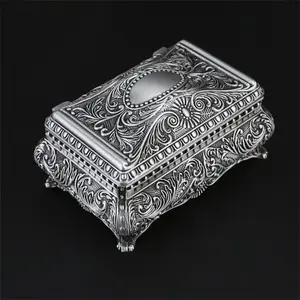 Vintage Jewelry, 1 Count Metal Elegant Jewelry Organizer Storage, Portable Jewelry Storage Box For Home, Unique Furniture for Bedroom, Jewelry Storage Unit