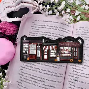 Halloween Lane sparkle laminated Bookmark