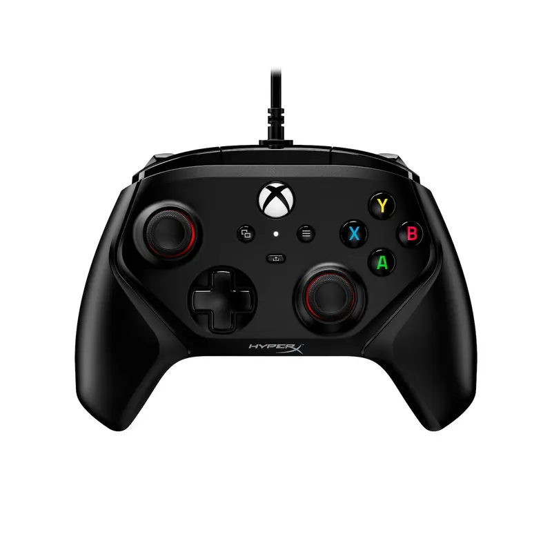 HyperX Clutch Gladiate Wired Gaming Controller - Detachable Cable, 2 Year Warranty, Compatible with Xbox Series X|S, PC (Personal Computer), Officially Licensed, Dual Trigger Locks, Programmable Buttons, Dual Rumble Motors
