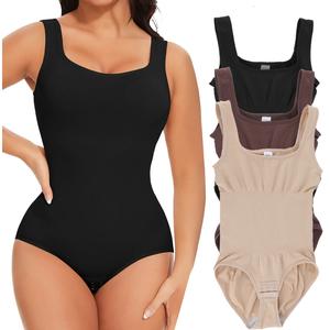 Women's Sleeveless Bodysuits Shapewear Tank Tops Bodysuit Tummy Control Lady Comfort Womenswear Underwear
