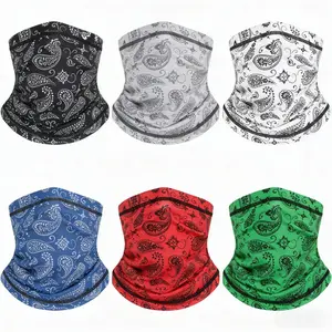 6-Pack Camouflage Neck Gaiters Seamless Face Mask Bandana Scarf Balaclava Headband Multi-Functional Outdoor Headwear for Men Women