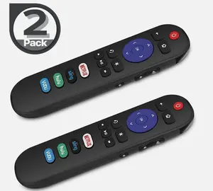 2-Pack Replacement Remote Controls for Roku Smart TVs - Compatible with TCL, Hisense, Onn, Philips, LG