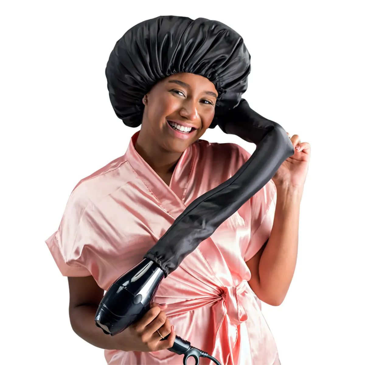 Dompel Satin hair cap with dryer attach, best Diffuser Hair Cap Model 393 Dompel Satin hair cap with dryer attach, best Diffuser Hair Cap Model 393
