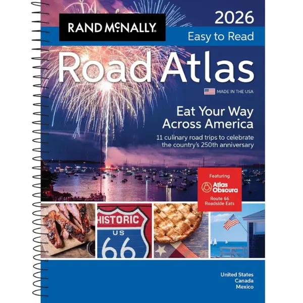 2026 Rand McNally Easy to Read Midsize Road Atlas -  Rand McNally - Paperback – April 14, 2025