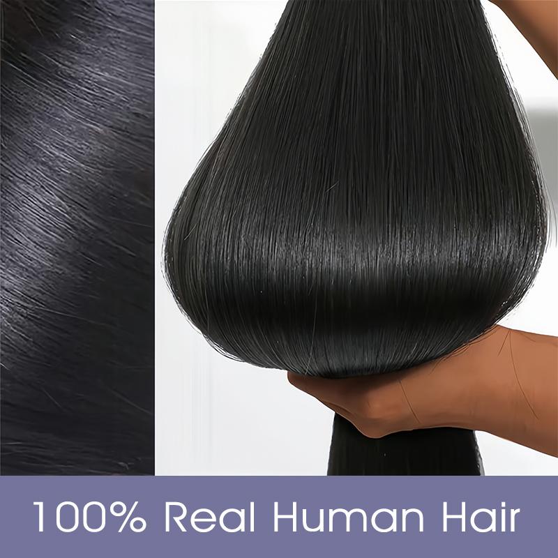 Wavymy Budget Fridendly Brazilian Virgin 100% Human Hair Bundles Yaki Straight Quick Weave Sew In/Glue In Viral Hair Bundles Natural Color